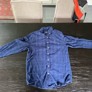 Vineyard Vines Blue Button Down Shirt with Dress Collar